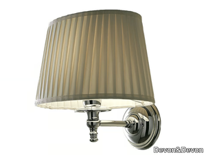 DAISY 3 - Brass and fabric wall lamp _ Devon&Devon