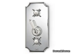 DANDY - Recessed thermostatic shower mixer with plate _ Devon&Devon