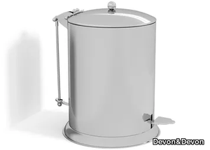 WALTZ - Brass bathroom waste bin _ Devon&Devon