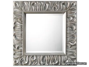 FLAMES - Wooden framed wall-mounted mirror _ Devon&Devon