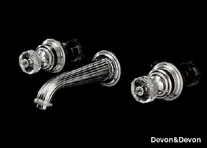 KING - 3 hole wall-mounted bathtub mixer _ Devon&Devon