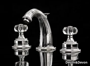 KING - 3 hole countertop washbasin mixer _ Devon&Devon