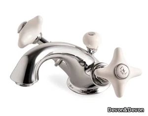 WHITE ROSE - Countertop 1 hole washbasin mixer _ Devon&Devon