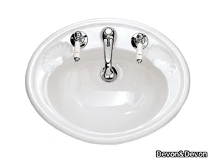 WINDSOR - Inset oval washbasin _ Devon&Devon