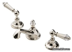 DIAMOND - 3 hole countertop brass bidet tap _ Devon&Devon