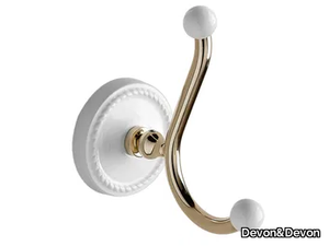 DOROTHY - Brass and ceramic towel hook _ Devon&Devon