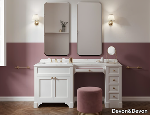 SEASON VANITY - Wooden dressing table / vanity unit with marble top _ Devon&Devon