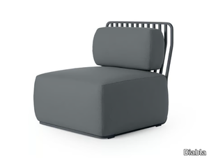 GRILL - Fabric armchair with removable cover _ Diabla