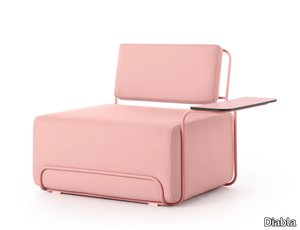 LILLY - Fabric armchair with armrests _ Diabla