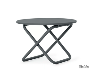 TRIP - Low folding thermo lacquered aluminium coffee table _ Diabla