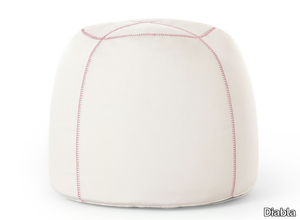 COSTURAS BALL - Round fabric pouf _ Diabla