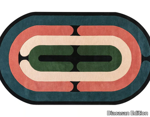 MINOTOR OBLONG – TOURMALINE - Handmade oval wool rug _ Diacasan Edition