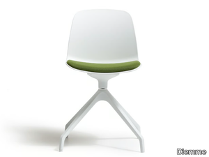 KIRE - Trestle-based polypropylene chair with integrated cushion _ Diemme