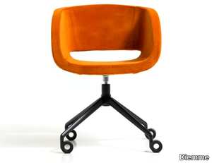 VANITY - Fabric office chair with castors with 4-Spoke base _ Diemme