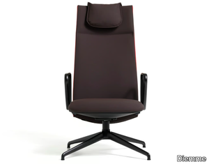 VELVET - Fabric executive chair with 4-spoke base _ Diemme