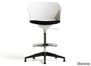 CLOP - Swivel height-adjustable polypropylene office stool _ Diemme