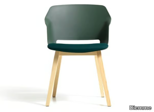 CLOP - Polypropylene chair with integrated cushion _ Diemme