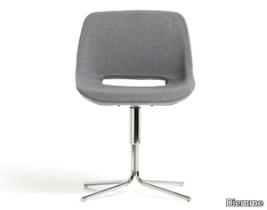 CLEA - Upholstered with 4-spoke base fabric chair _ Diemme