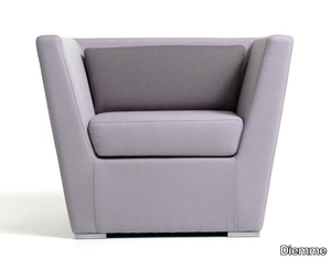 DOUBLE - Modular fabric armchair with armrests _ Diemme