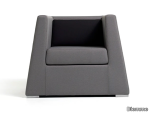 DOUBLE - Modular fabric armchair with armrests _ Diemme