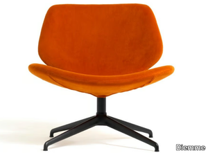 EON LOUNGE - Swivel with 4-spoke base fabric easy chair _ Diemme