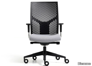 FIT POLY - Polypropylene office chair with armrests with 5-Spoke base _ Diemme