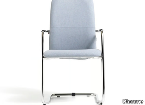 SOCIAL - Cantilever fabric chair with armrests _ Diemme