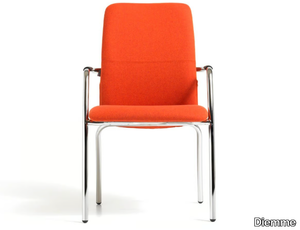 SOCIAL - Fabric reception chair with armrests _ Diemme