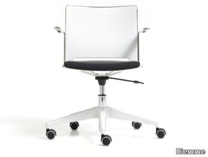 SLIM - Polypropylene office chair with castors with 5-Spoke base _ Diemme