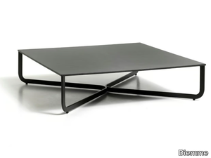 XL - Low square coffee table with HPL top _ Diemme