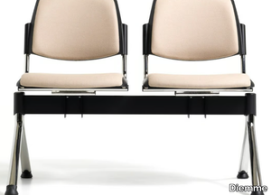 NEW BONN - Fabric beam seating with tip-up seats _ Diemme