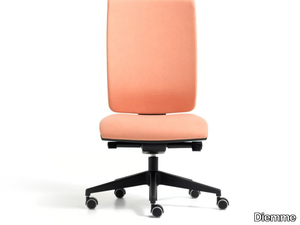 GOAL - Fabric office chair with castors with 5-Spoke base _ Diemme