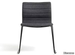 MISS - Sled base fabric reception chair _ Diemme