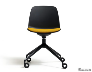 KIRE - Trestle-based polypropylene office chair with castors _ Diemme