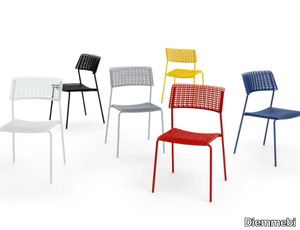 CALA - Metal and recycled polypropylene chair _ Diemmebi