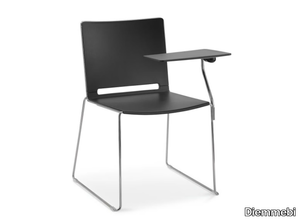 LAFILÒ PLASTIC - Sled base polypropylene chair with armrests _ Diemmebi