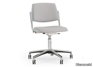 VOLÉE SOFT - Chair with castors with 5-spoke base _ Diemmebi