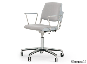 VOLÉE SOFT - Chair with armrests with 5-spoke base _ Diemmebi