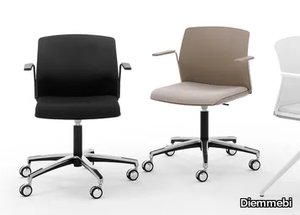 LIBRA EASY SOFT - Swivel office chair with armrests _ Diemmebi