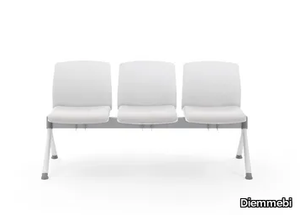 LIBRA EASY SOFT - Freestanding plastic beam seating with integrated cushion _ Diemmebi