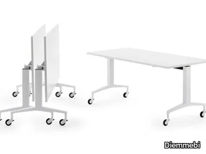 TEKNO - Rectangular drop-leaf meeting table _ Diemmebi