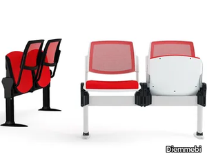 VOLÉE NET SOFT - Freestanding beam seating with tip-up seats _ Diemmebi