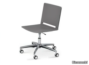 LAFILÒ TASK - Polypropylene office chair with castors with 5-Spoke base _ Diemmebi