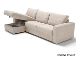 NUVOLA - Fabric sofa bed with removable cover with chaise longue _ Dienne Salotti