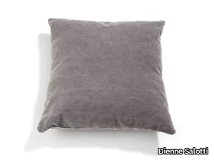 D18 - Solid-color square fabric cushion with removable cover _ Dienne Salotti