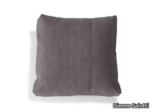 D201 - Solid-color square fabric cushion with removable cover _ Dienne Salotti