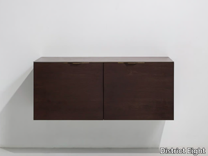 DRIFT - Suspended oak sideboard with doors _ District Eight