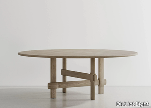 KNOT - Round oak dining table _ District Eight