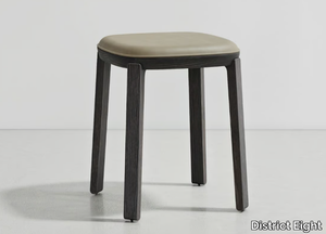 COLLETTE - Low ash stool with integrated cushion _ District Eight