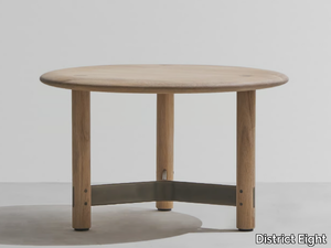 STILT - Low round oak coffee table _ District Eight